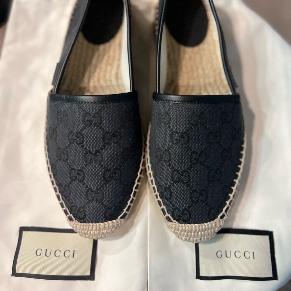 Gucci Espadrille Monogram Canvas
